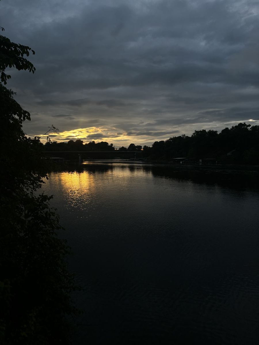 Sunrise over Herrington Lake in Mercer County, Kentucky