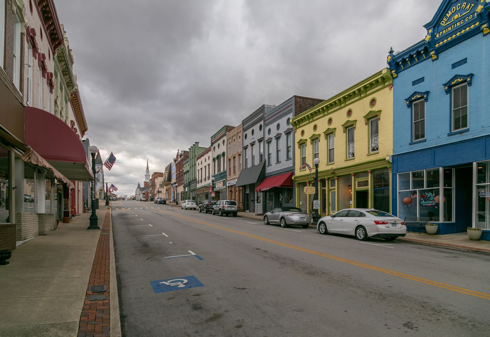 Main Street in Harrodsburg, Kentucky