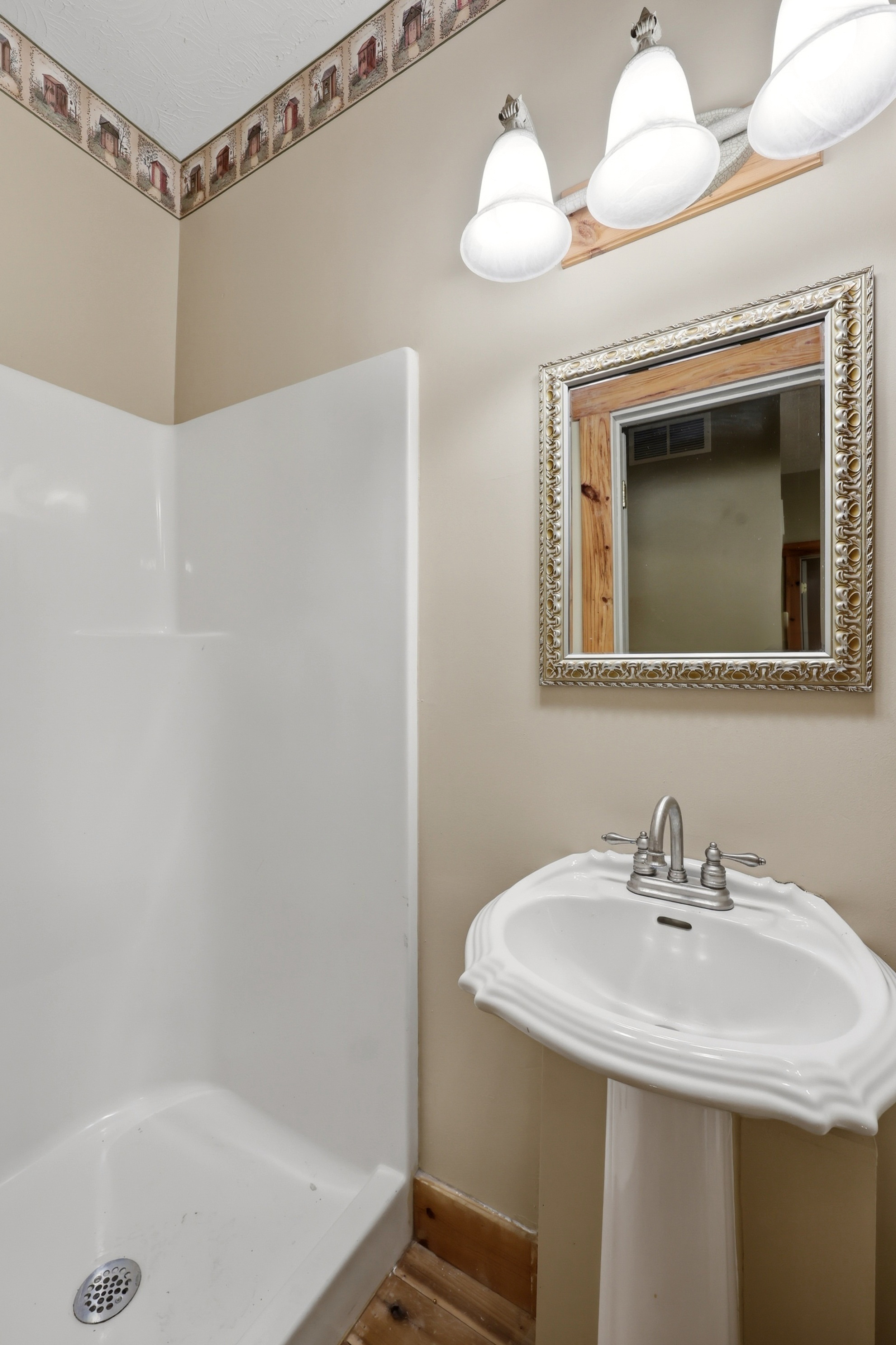 Full bathroom with shower