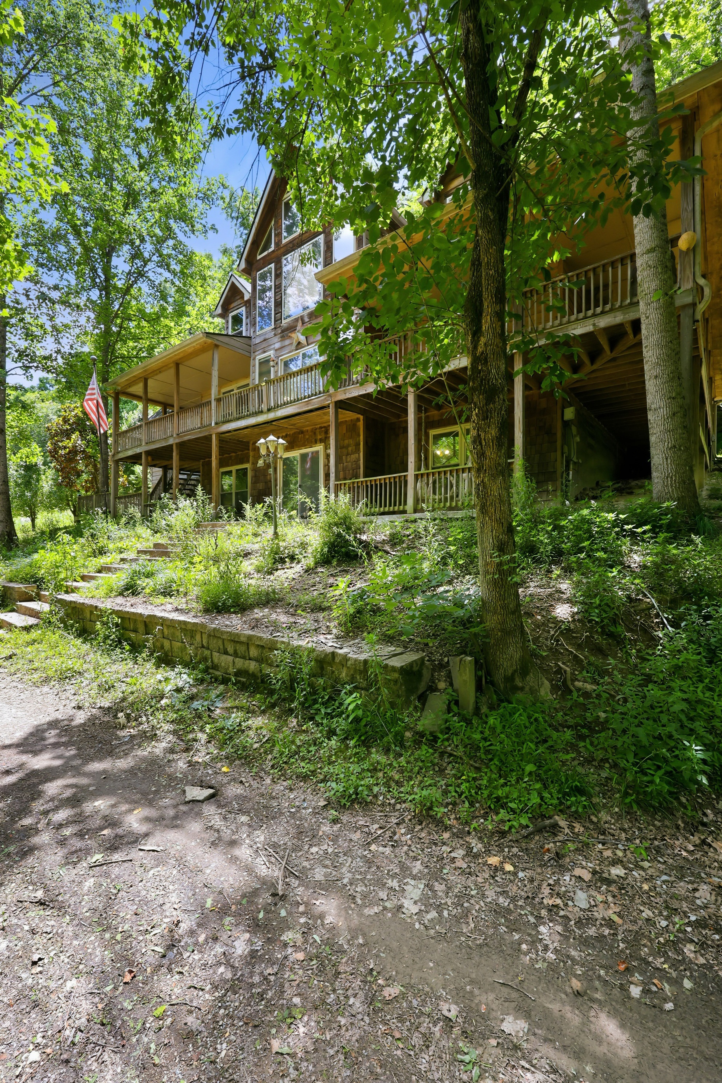 Home exterior from side approach
