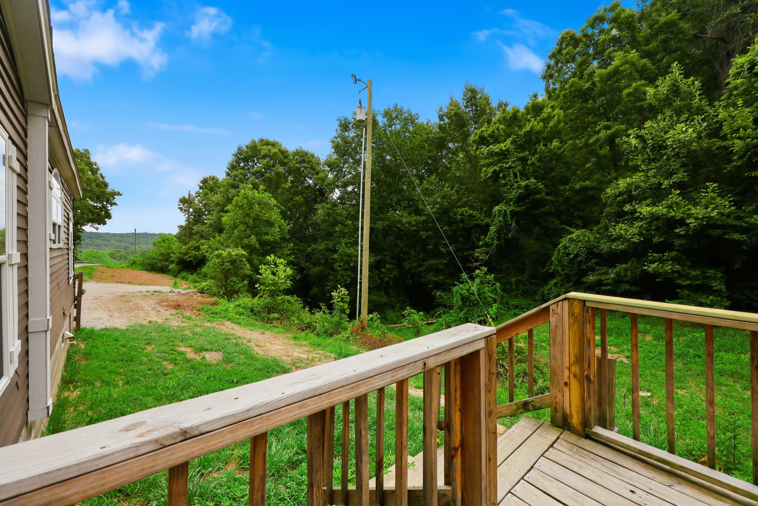 Deck view over property and road
