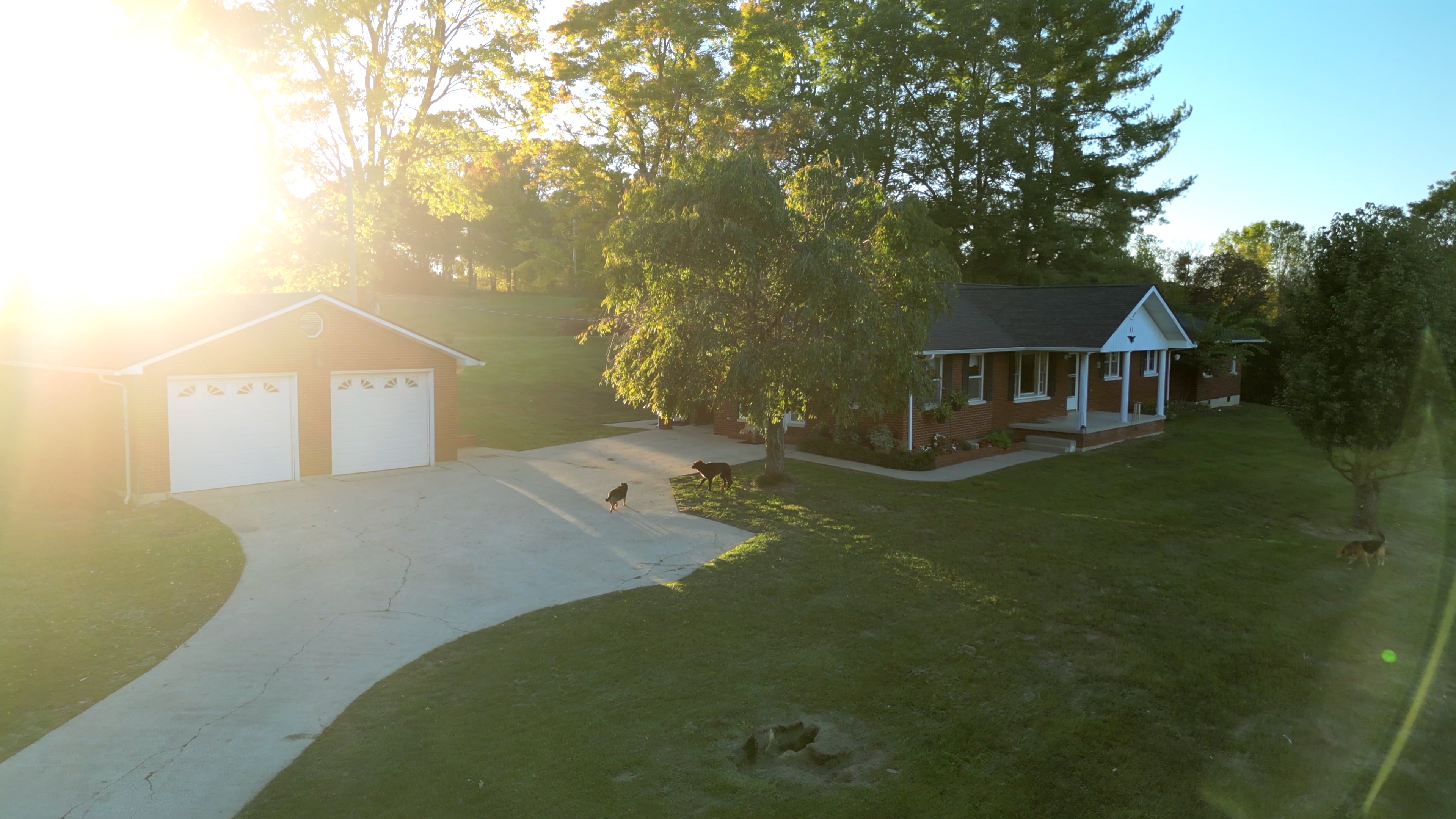 House and detached garage