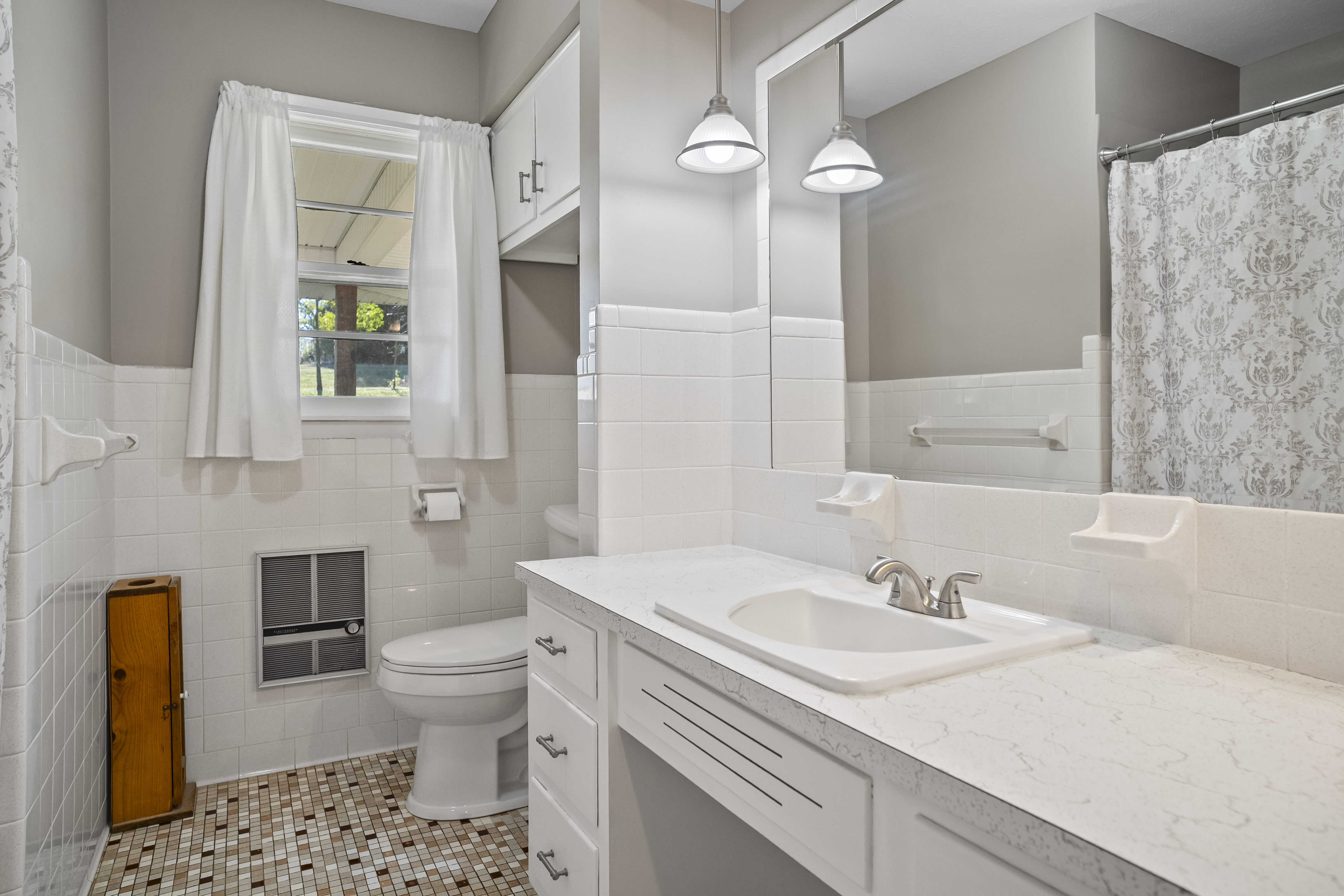 Primary bath jetted tub and shower