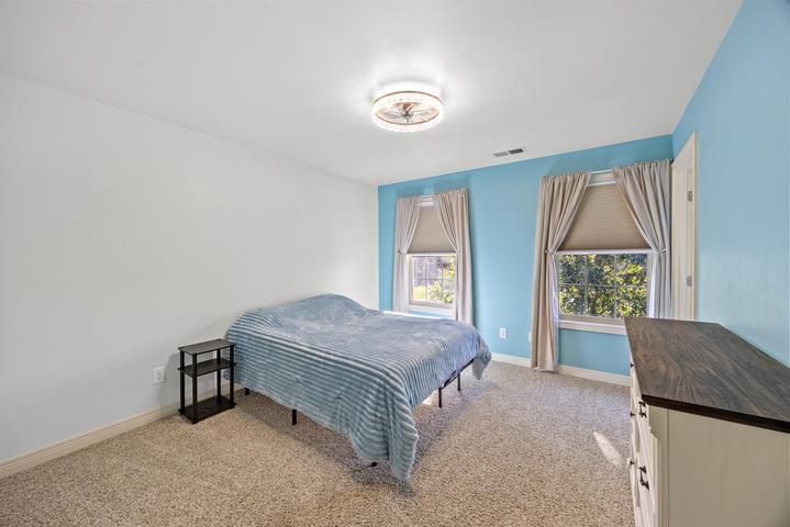 Upstairs bedroom with generous proportions