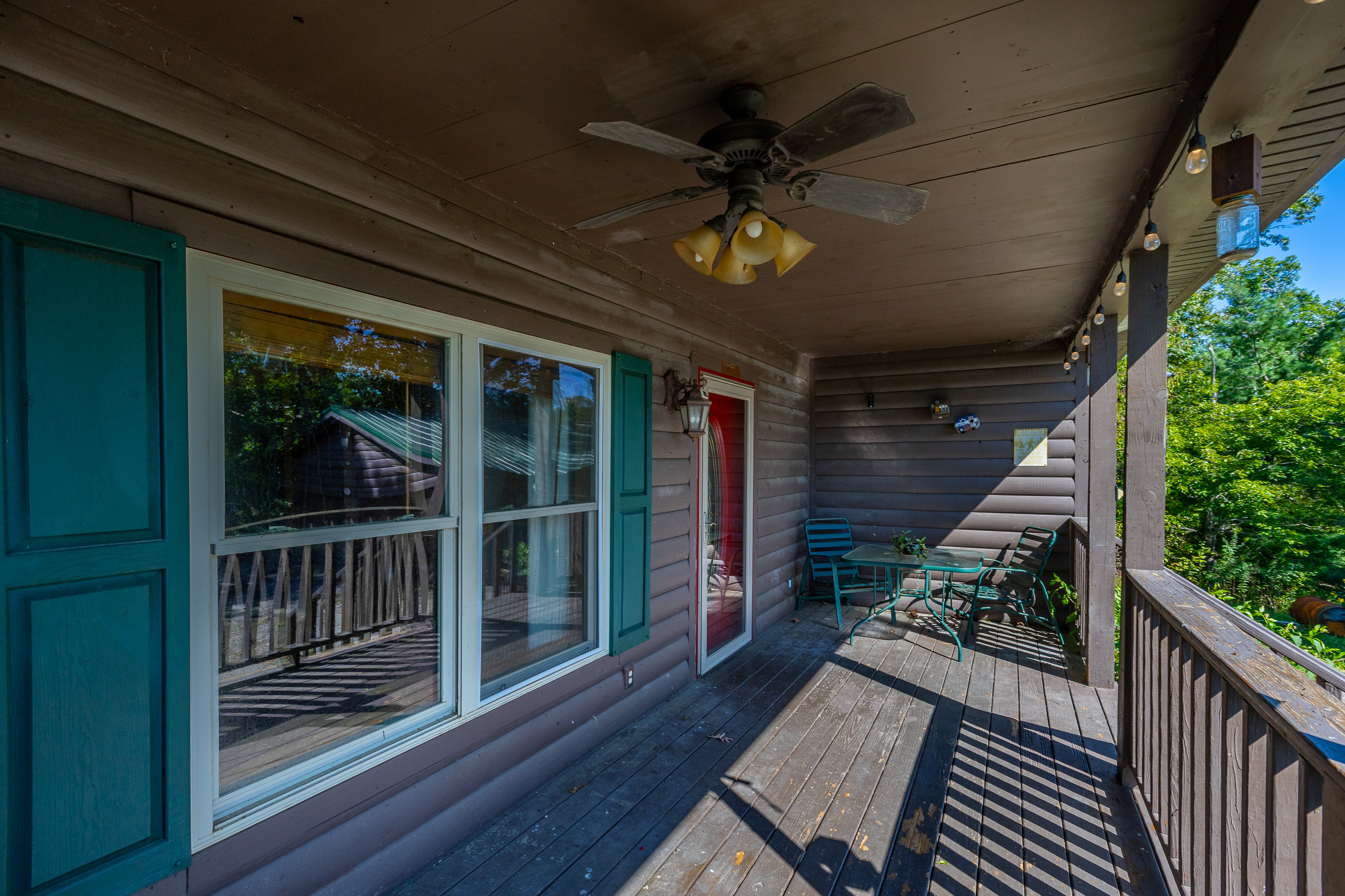 Detached garage and property grounds