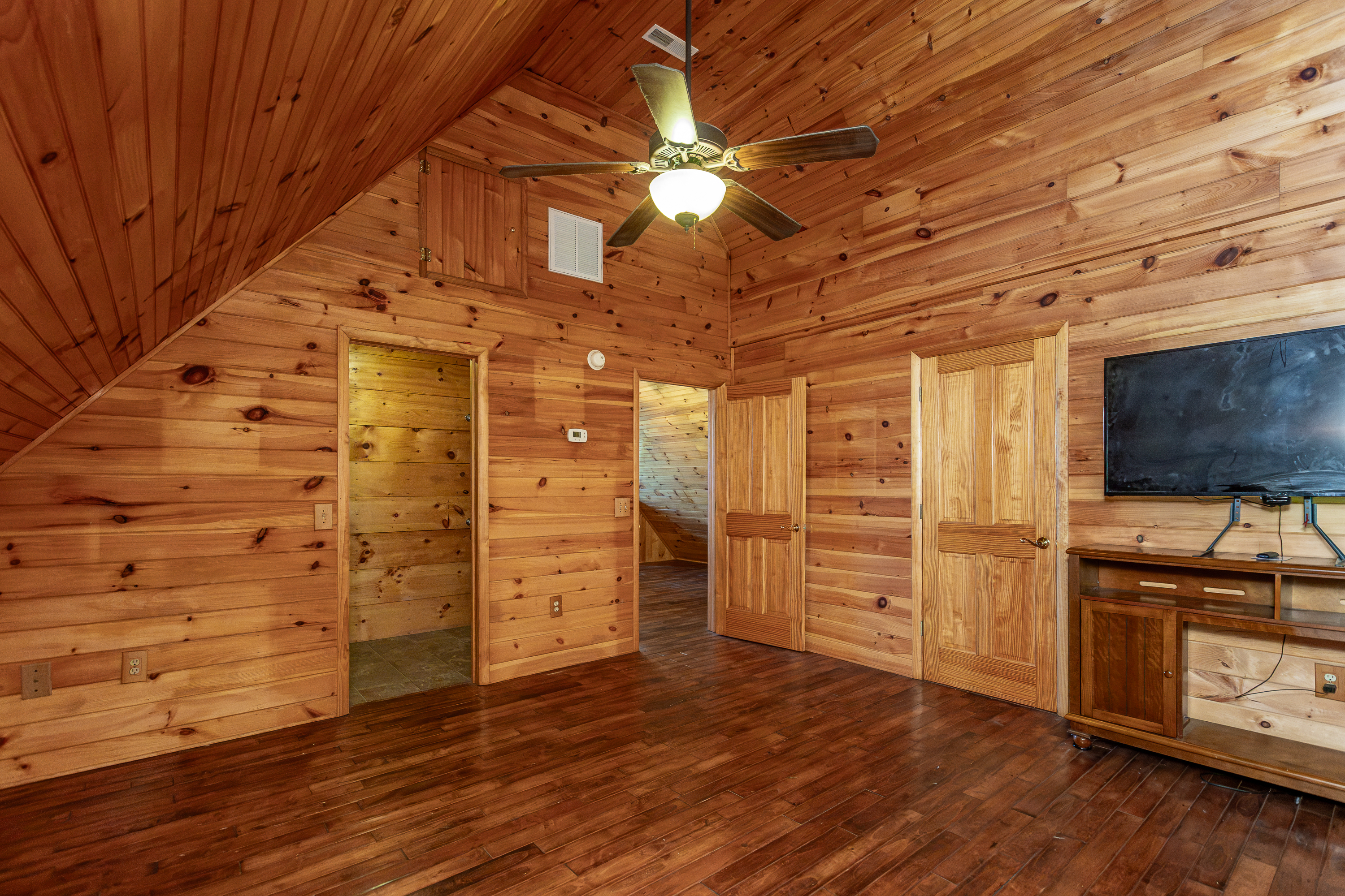 Upstairs bedroom or loft