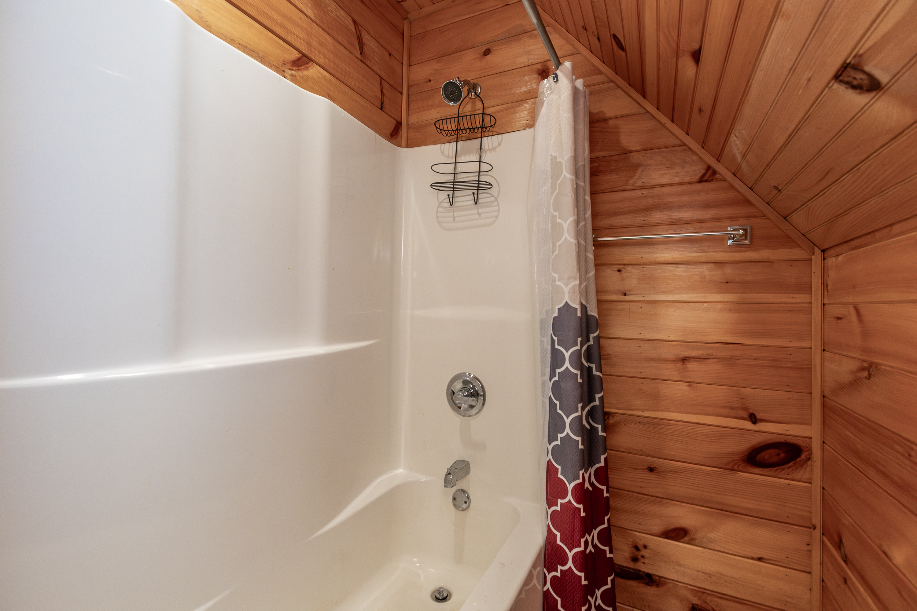 Upstairs bath with tub and shower